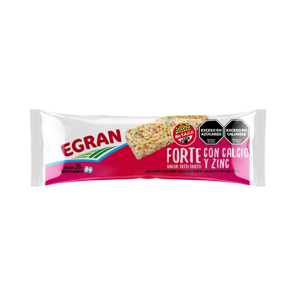 Barra de arroz Forte (fortificada con zinc)