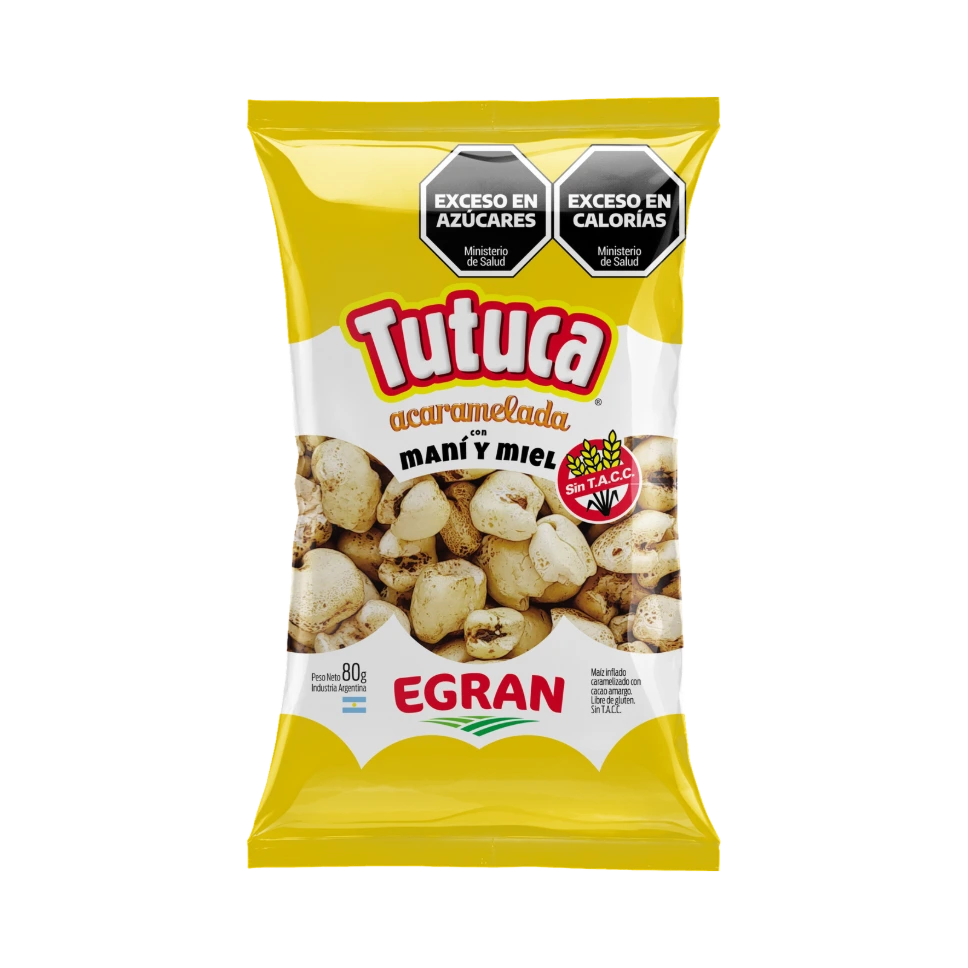 Tutuca® acaramelada con maní y miel