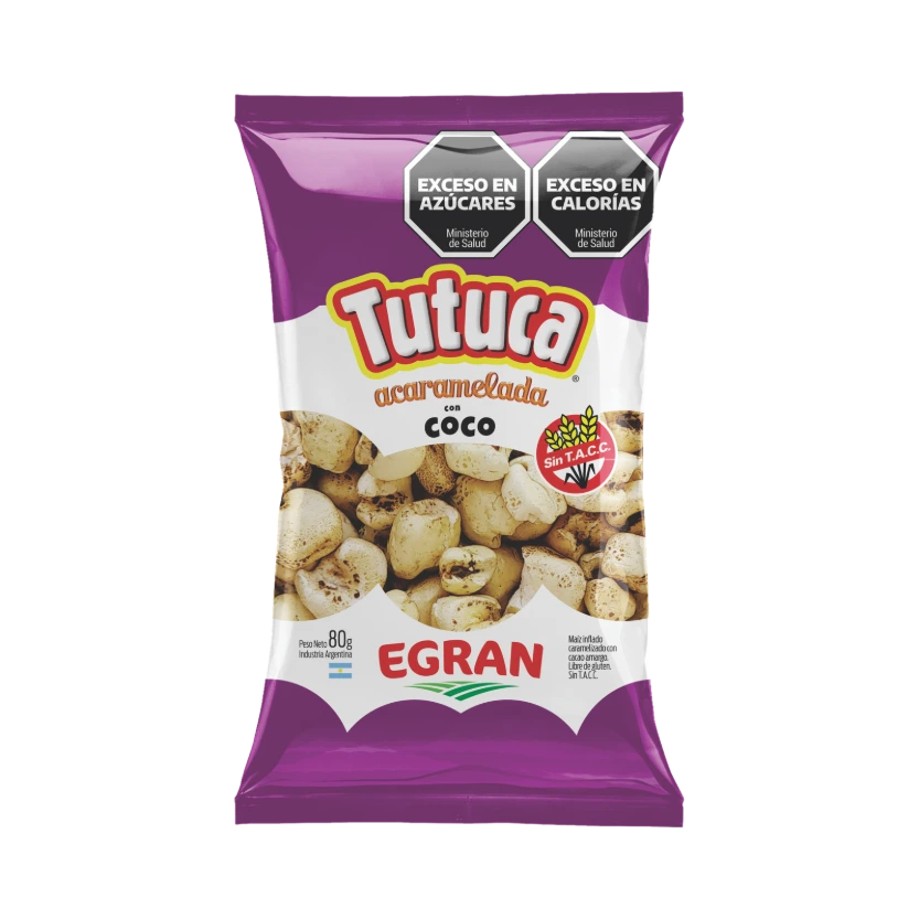 Tutuca acaramelada con coco